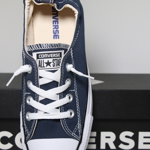 Navy Blue Converse Shoreline All Star Slip Ons - Picture 7 of 7